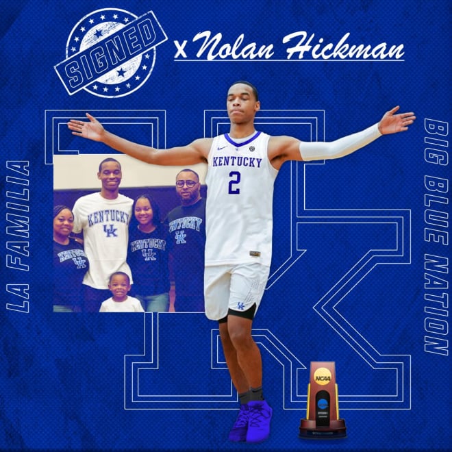 Nolan Hickman inked with Kentucky on the first day of the Early Signing Period 