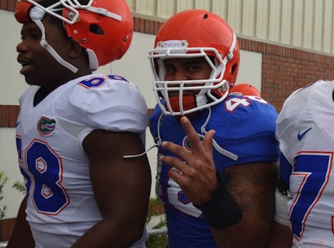 Former Florida linebacker Anthony Harrell (48)