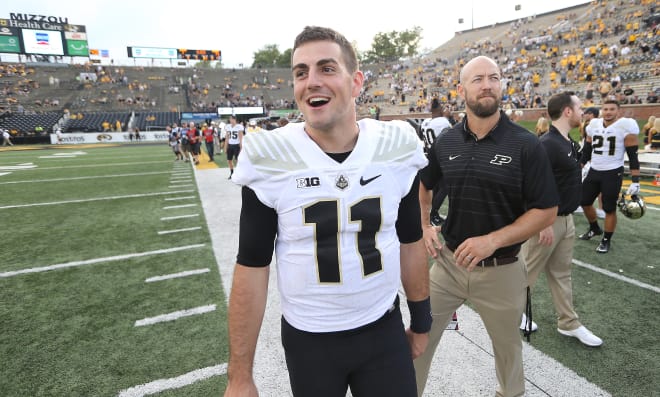 David Blough did some good things for Purdue, including helping the Boilermakers win at Missouri, before a season-ending injury in early November.