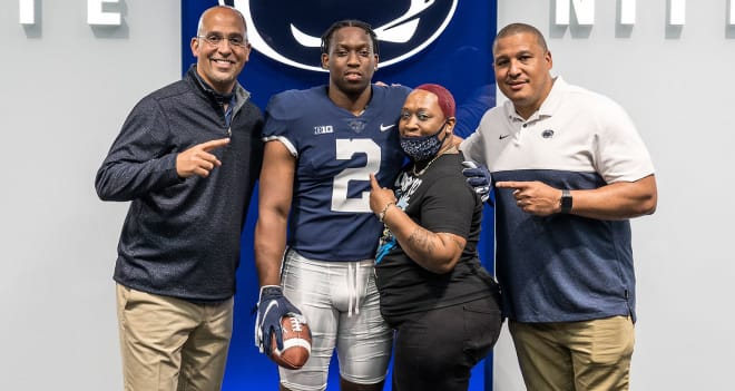 The Penn State Nittany Lions football program recruiter running back Kaytron Allen from IMG Academy in Florida. 