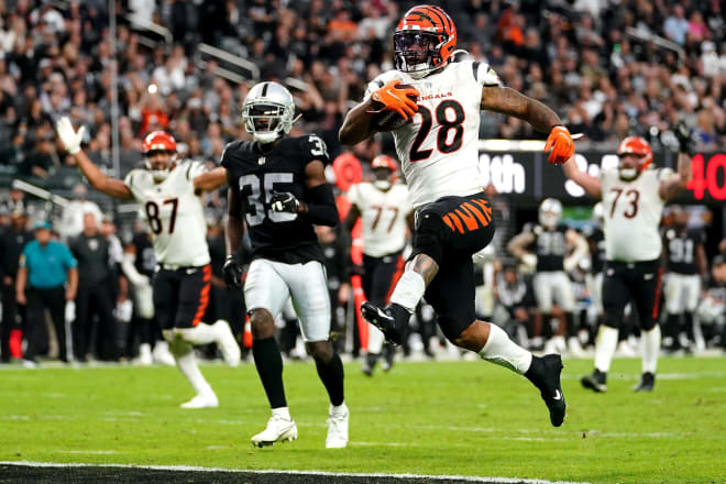 Look at Joe Mixon! Look at his happy, smiling teammates! I've been saying this all my life (at least since July), but It's Great To Be A Cincinnati Bengal!