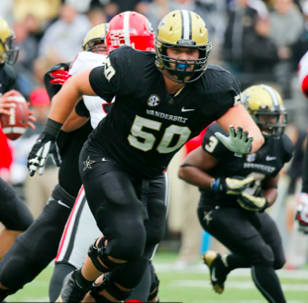 Will Holden played well at left tackle for VU. 