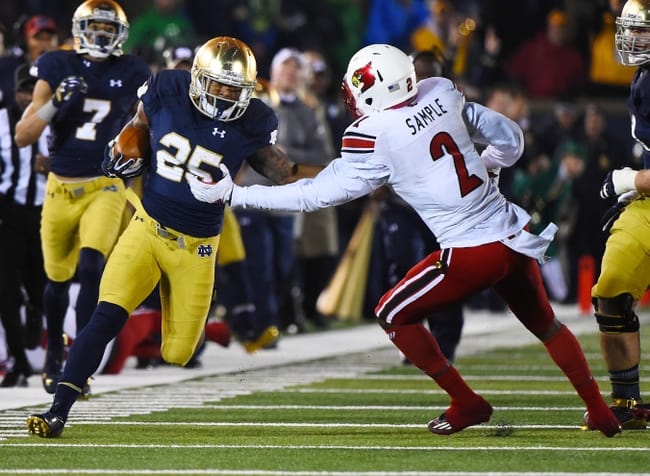 Louisville in 2014 was the most recent first-time visitor to Notre Dame Stadium that won.
