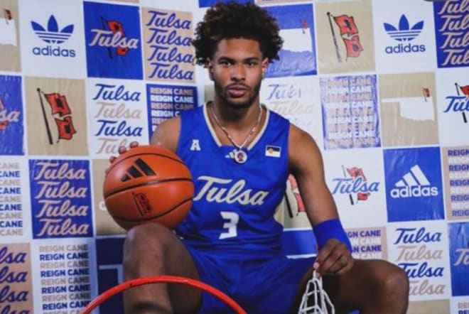 Saint Peter's transfer Corey Washington during a recent visit to Tulsa.