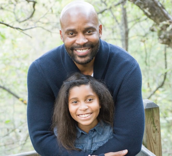 Cuonzo Martin and his daughter, ten-year-old Addison