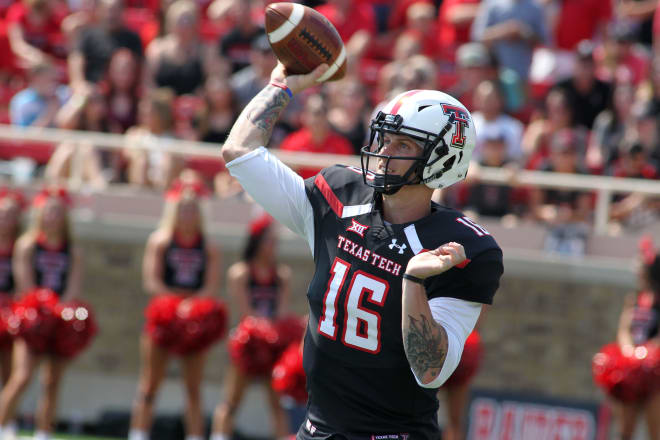 Davis Webb is the only QB currently on Texas Tech's roster 