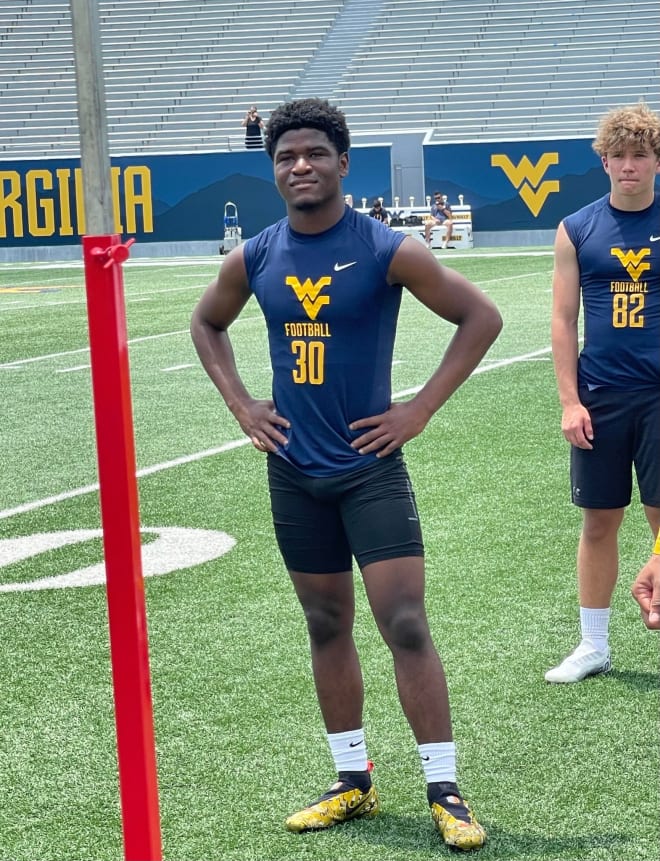 Jackson impressed during the West Virginia Mountaineers one-day camp.