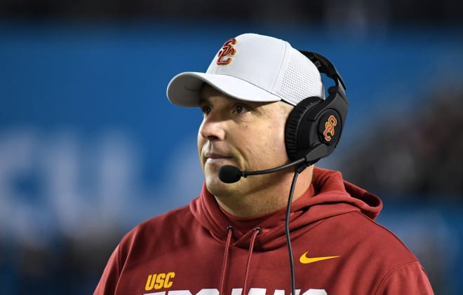 USC coach Clay Helton is 13-12 over the last two seasons.