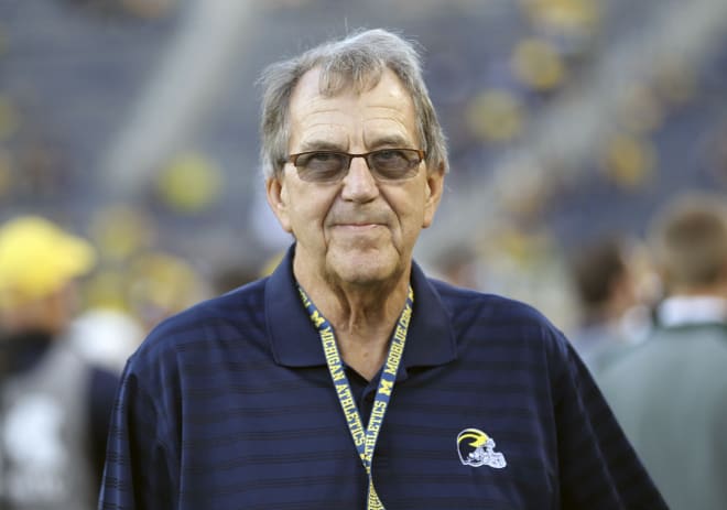 Lloyd Carr led Michigan to five Big Ten championships, including their most recent — in 2004.