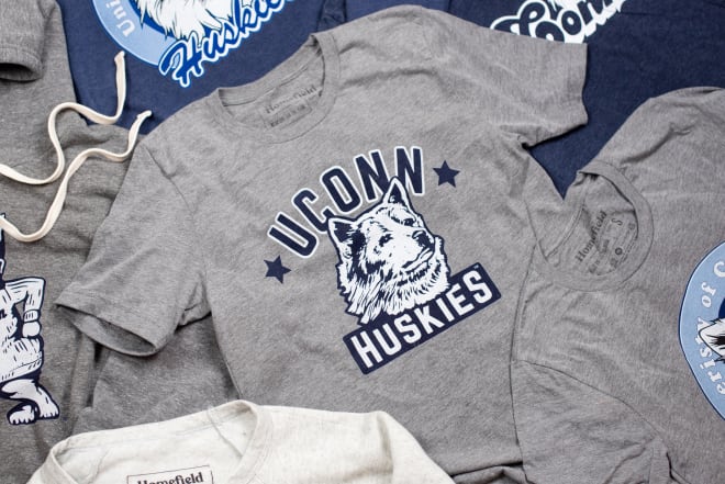 Get 20% OFF Homefield's new line of retro UConn gear with promo code STORRSCENTRAL