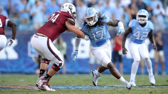 Dajaun Drenoon (pictured) and Brandon Fritts on their battles returning to full heath for the Tar Heels this spring.