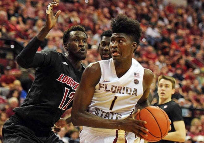 Freshman forward Jonathan Isaac and Florida State snapped its two-game losing streak with a win at Miami on Wednesday.