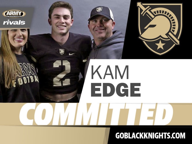 Running Back commit Kam Edge is joined by his parents during his official visit to West Point this weekend