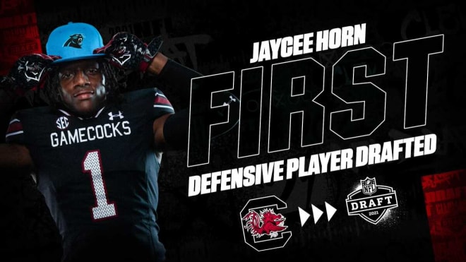 South Carolina Football: Jaycee Horn gets the call from the Panthers