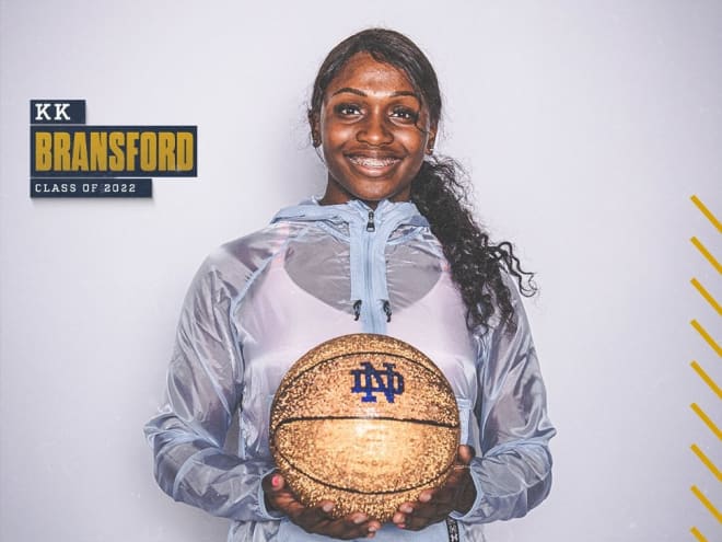 KK Bransford is Notre Dame's 23rd McDonald's All-American in women's basketball.