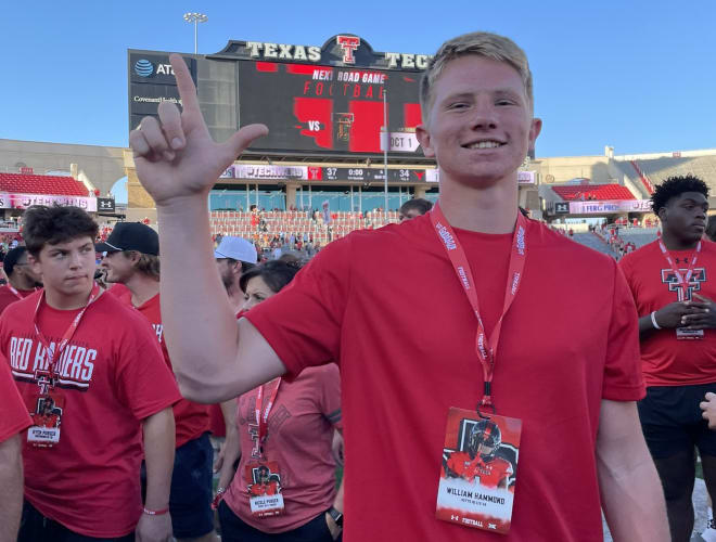 Will Hammond was in Lubbock for Texas Tech's 37-34 win vs Texas