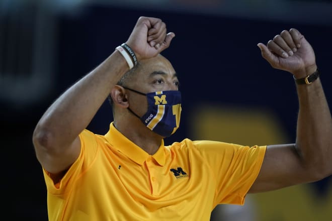 Michigan Wolverines basketball coach Juwan Howard has led his team to a No. 1 seed in his second year.