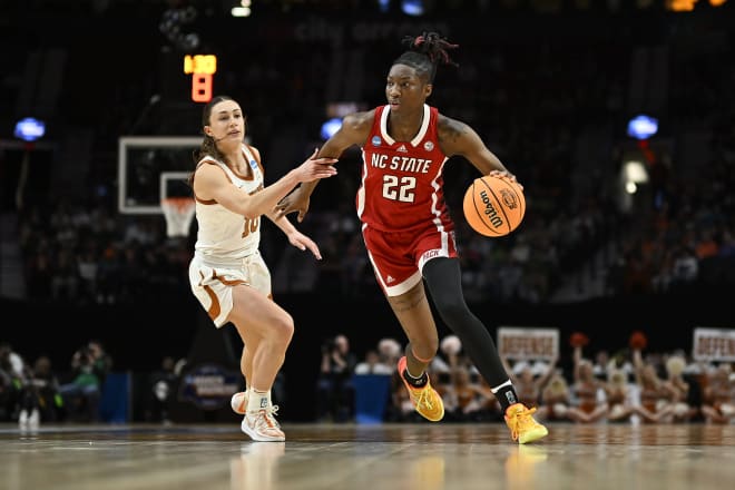 NC State junior guard Saniya Rivers met with the media Thursday at the Final Four in Cleveland, Ohio.