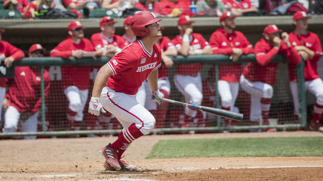 Max Anderson's two-out grand slam gave Nebraska a 10-5 lead in the top of the sixth. (Nebraska Athletic Communications)