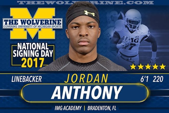 Jordan Anthony - Football - University of Michigan Athletics