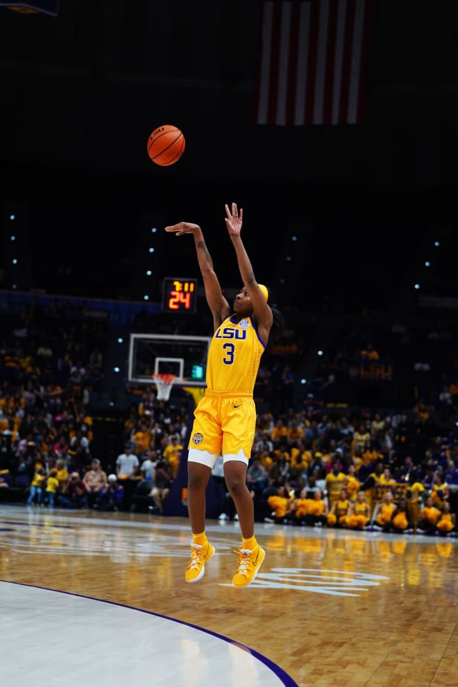 LSU grad student guard Khayla Pointer sparkled in the Tigers' Senior Night 58-50 SEC win over Alabama Thursday in the Pete Maravich Assembly Center.