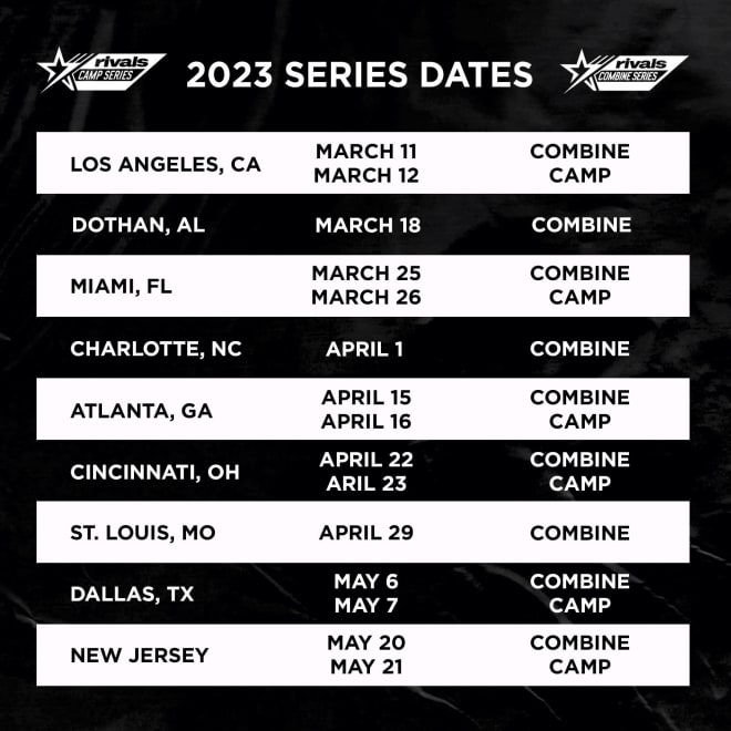 The 2023 Rivals Camp Series dates, locations announced