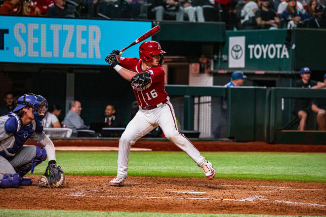 Hudson Polk hit a solo home run in the Diamond Hogs' losing effort against the TCU Horned Frogs on Saturday.