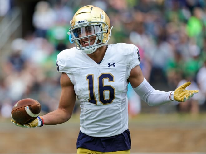 A lot goes into Notre Dame safety Brandon Joseph's ability to track the football.