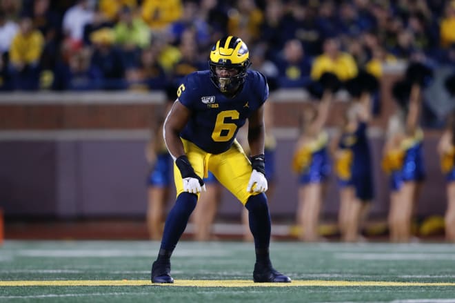 Michigan Wolverines linebacker Josh Uche led the team in sacks each of the last two years.