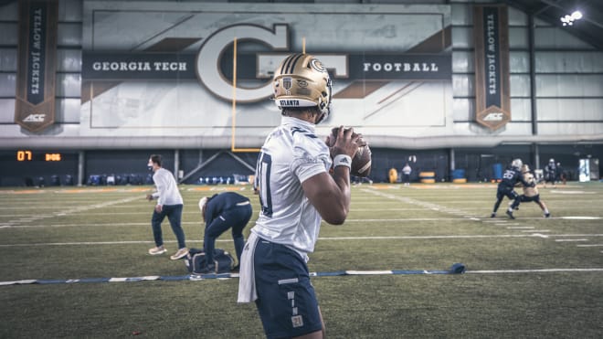 Jeff Sims surveys the field 