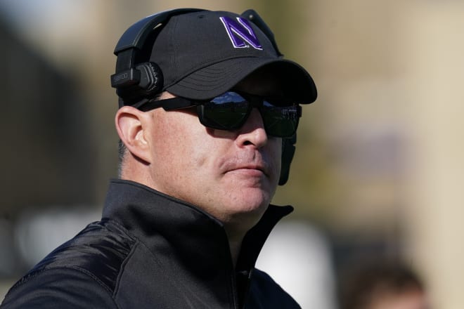Head coach Pat Fitzgerald will serve a two-week suspension without pay, beginning immediately.