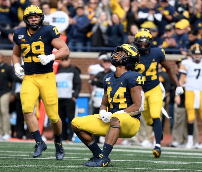 The Michigan Wolverines' football defense ranks 14th nationally this season, allowing 283.3 yards per game.