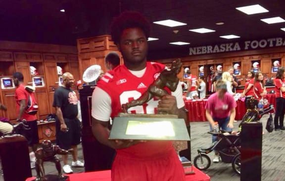 Nebraska added a commitment from JUCO offensive lineman Desmond Bland Friday.