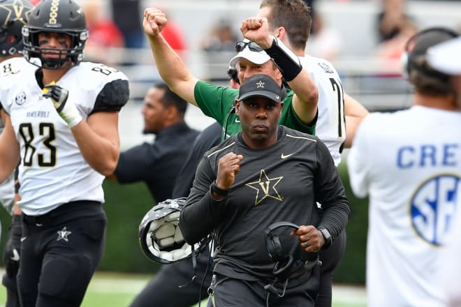 Vanderbilt's Derek Mason was let go Sunday, a day after a 41-0 loss at Missouri. 