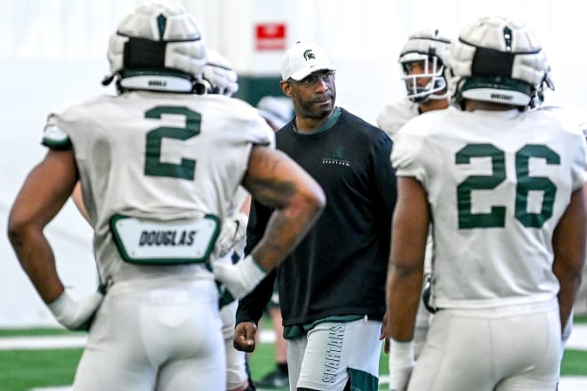 Michigan State defensive line coach Marco Coleman