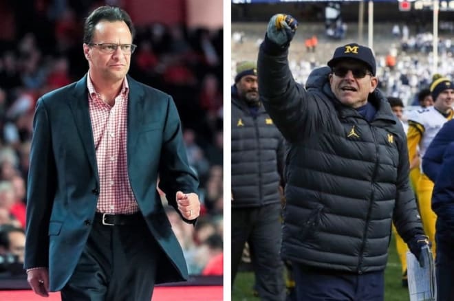 The Orange Bowl will be family affair for Tom Crean and Michigan coach Jim Harbaugh.