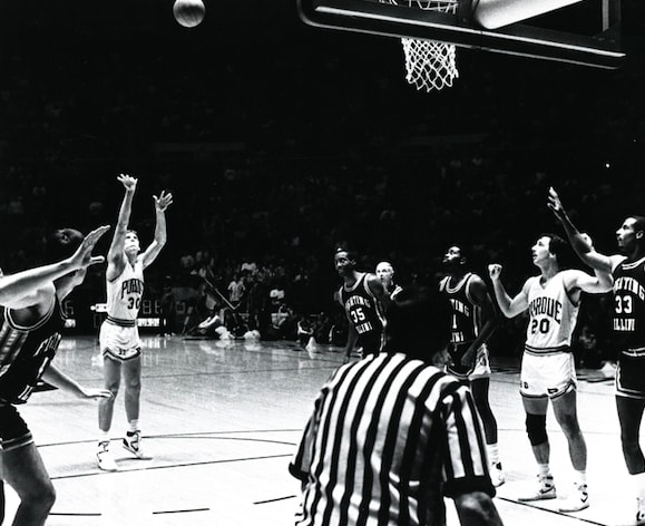 Kip Jones hit the winning free throw with no time on the clock in OT to beat Illinois in 1987.
