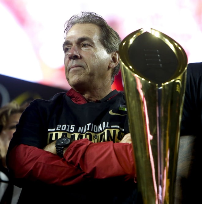 Alabama was named the No. 1 team in the College Football Playoff rankings released Tuesday