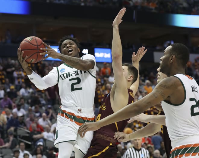 Miami sophomore point guard Chris Lykes leads the Hurricanes with 16.6 points per game.