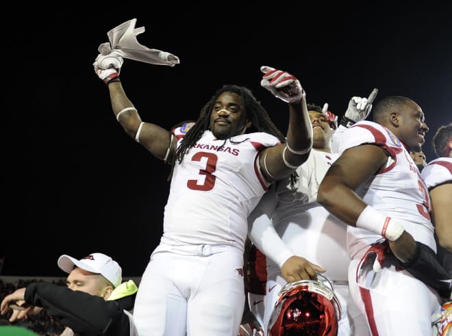 Former Arkansas running back Alex Collins.