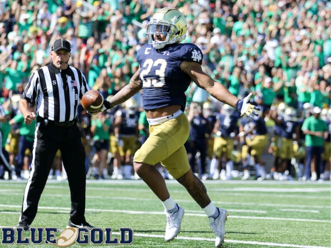 Notre Dame Fighting Irish football junior running back Kyren Williams