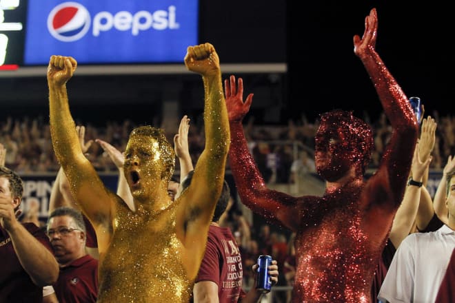 Florida State fans celebrate during a game last season. Photo | USA Today