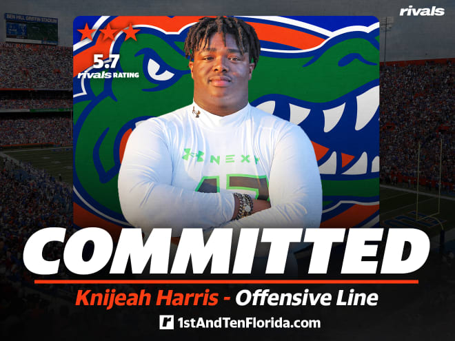 The Florida Gators land 2023 IMG OL Knijeah Harris 