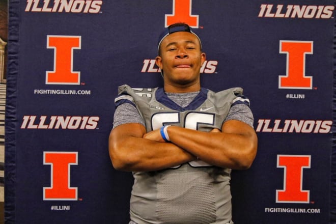 Illinois commit Jordyn Slaughter on his official visit