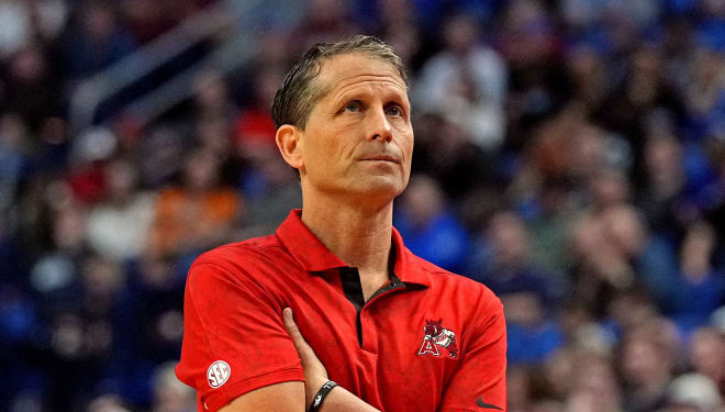 Arkansas head basketball coach Eric Musselman.