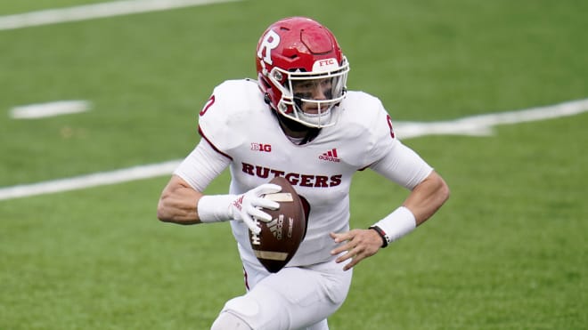 Rutgers quarterback Noah Vedral threw just eight touchdown passes against nine interceptions last season. 