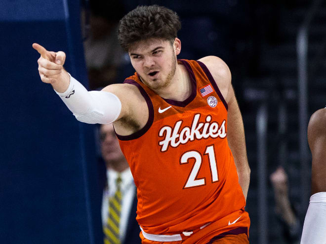 Forward Grant Basile led Virginia Tech with 33 points in a 93-87 victory over Notre Dame.