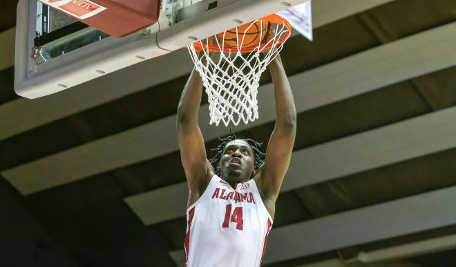 Alabama basketball center Charles Bediako. Photo |  Marvin Gentry-USA TODAY Sports