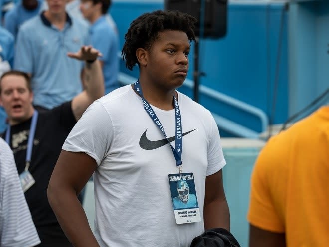 Clemmons, NC, class of 2024 offensive tackle Desmond Jackson has announced he will play footbal at North Carolina.