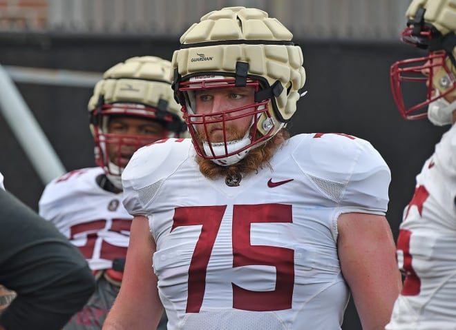 Offensive lineman Dillan Gibbons grad transferred from Notre Dame to Florida State in May.